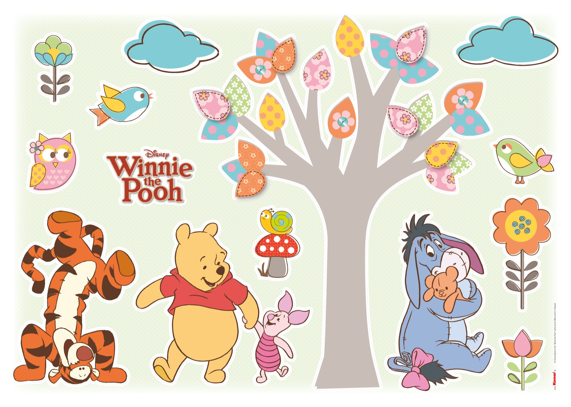 Photomurals and wall tattoos from  - high-quality,  inexpensive products from Komar, Disney, Star Wars, Marvel, National  Geographic and Melli Mello. Window sticker Winnie The Pooh by Komar.