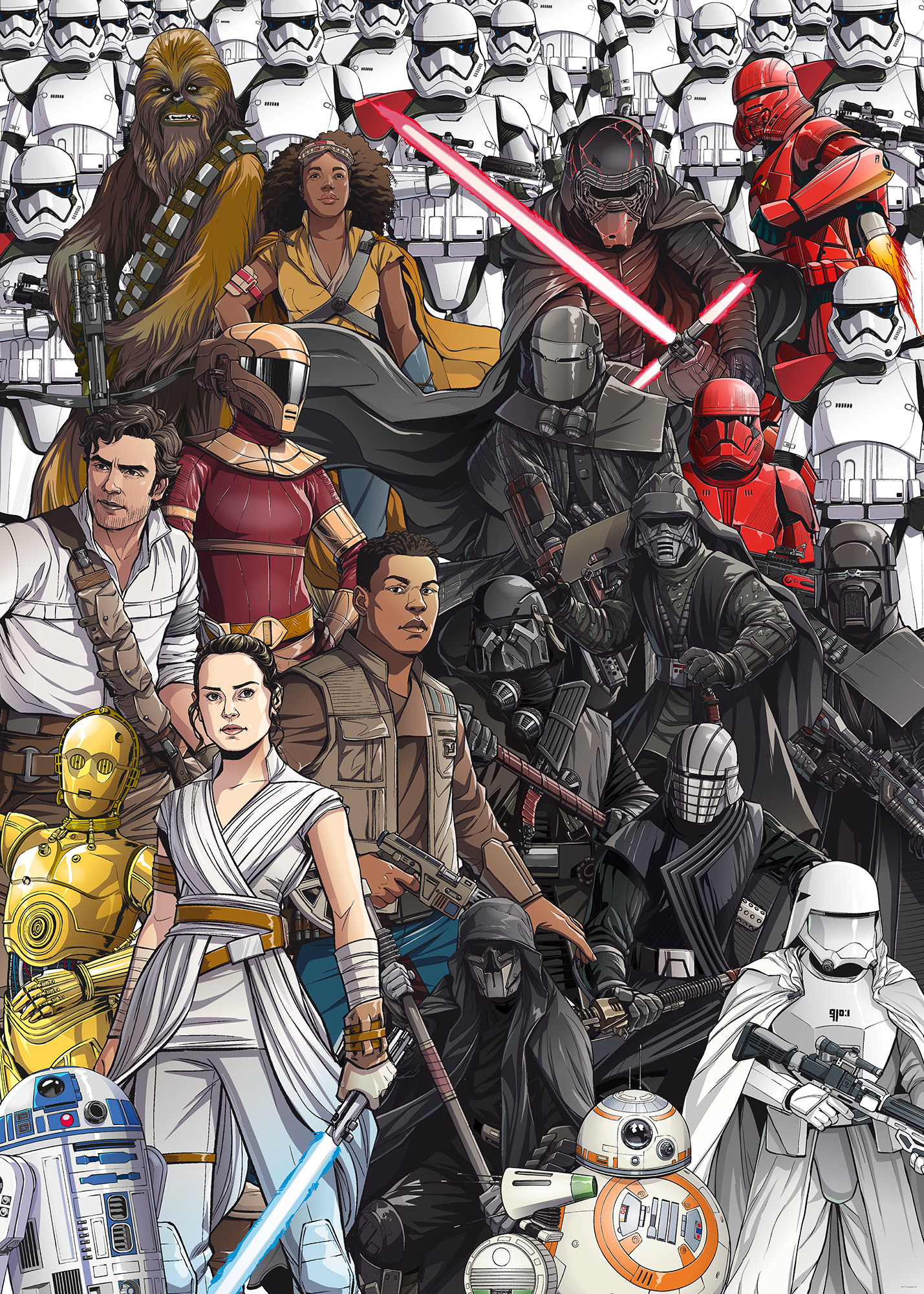 Poster XXL - impression numérique - Star Wars Forces Dark Vador - 200 cm -  280 cm