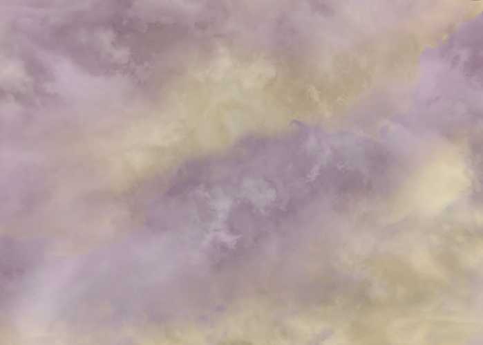 Digitally printed photomural Lavender Clouds