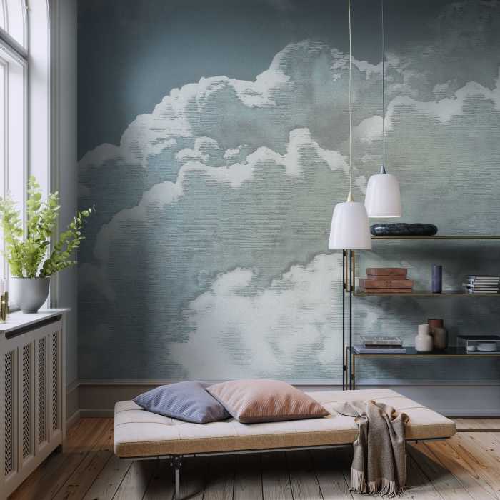 Digitally printed photomural Vintage Clouds