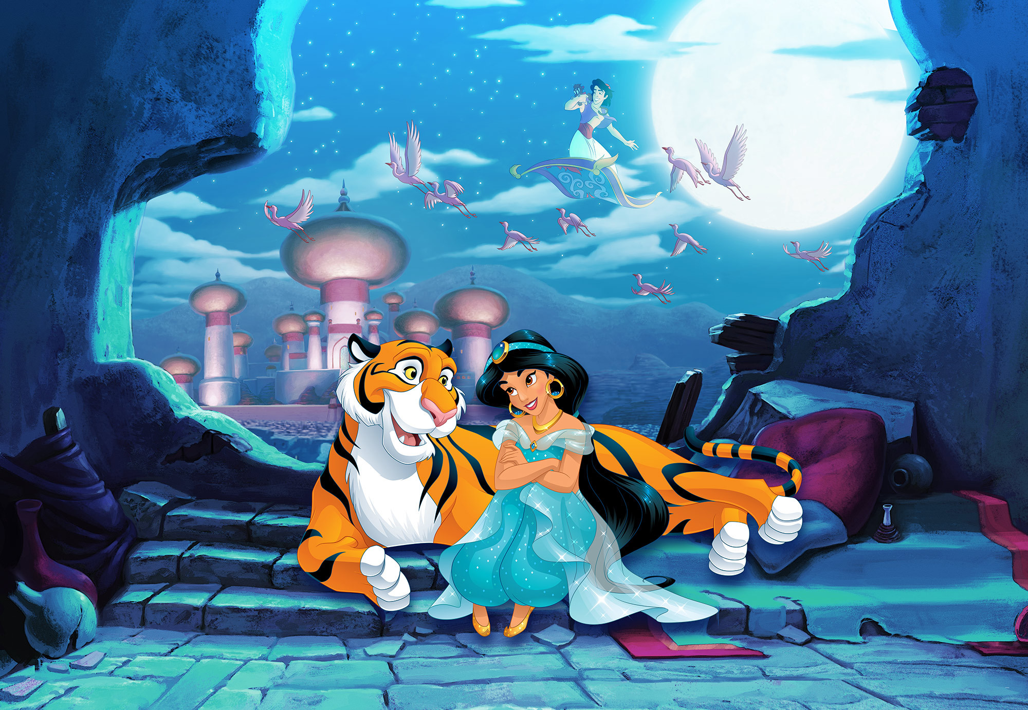 Princess Jasmine Aladdin - Animations Paint By Numbers - Painting By Numbers