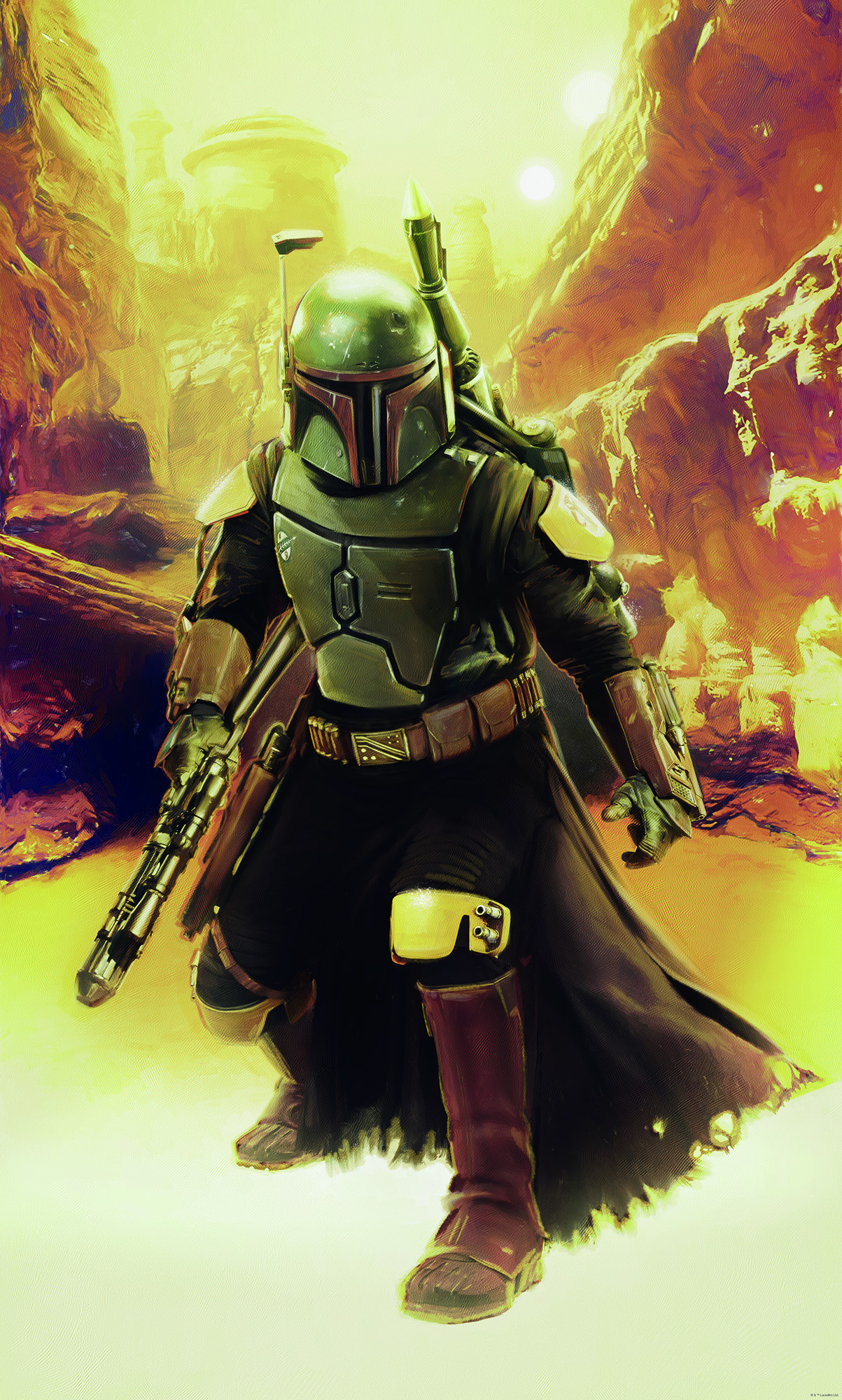 Star Wars Boba Fett Sneaking Up