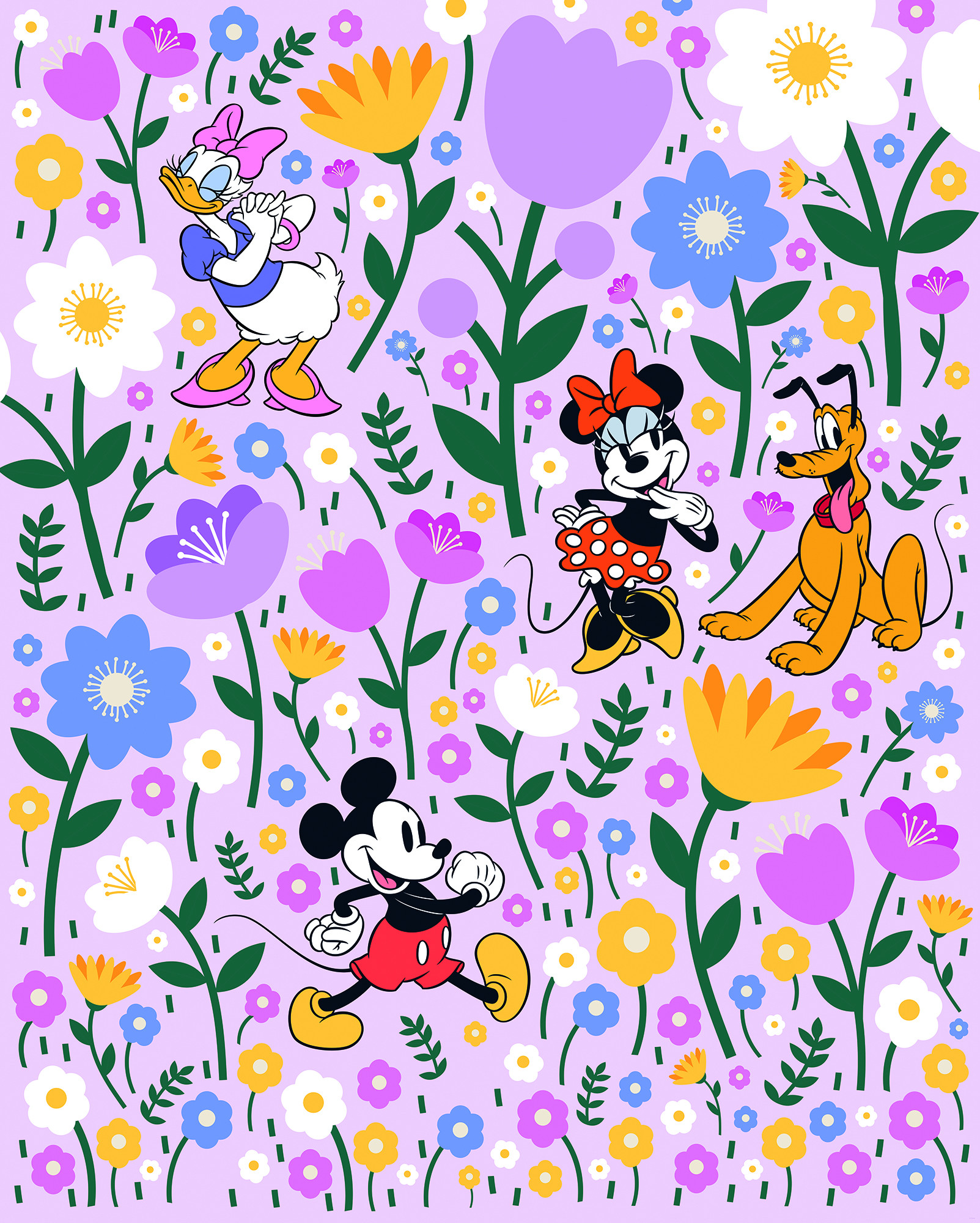 Disney Mickey Mouse and Minnie Mouse Botanical Spring