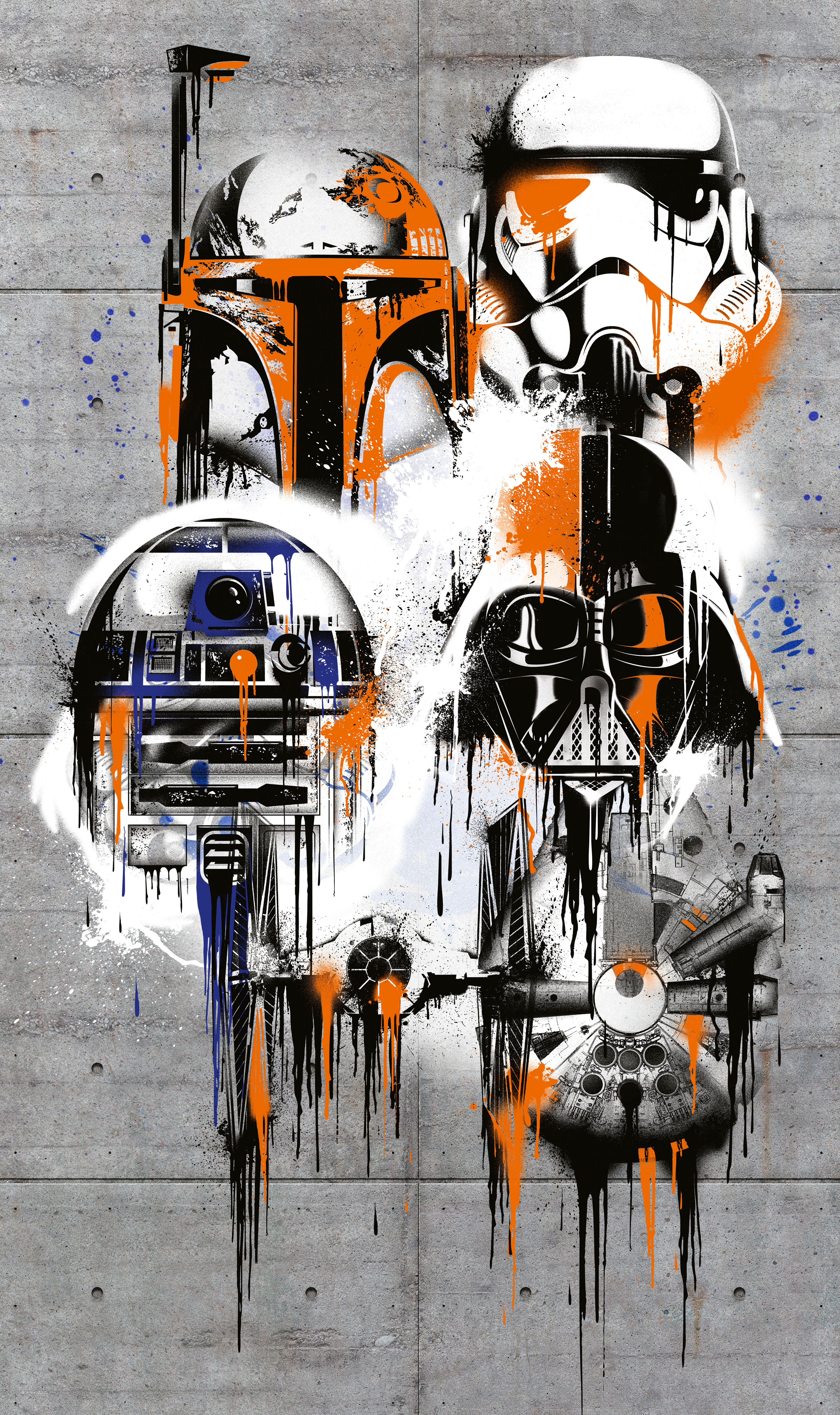 Non-woven photomural Star Wars Poster Classic 1 from Komar
